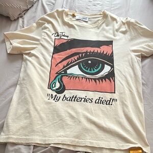 Gallery Dept Cream Tee with Graphic Print